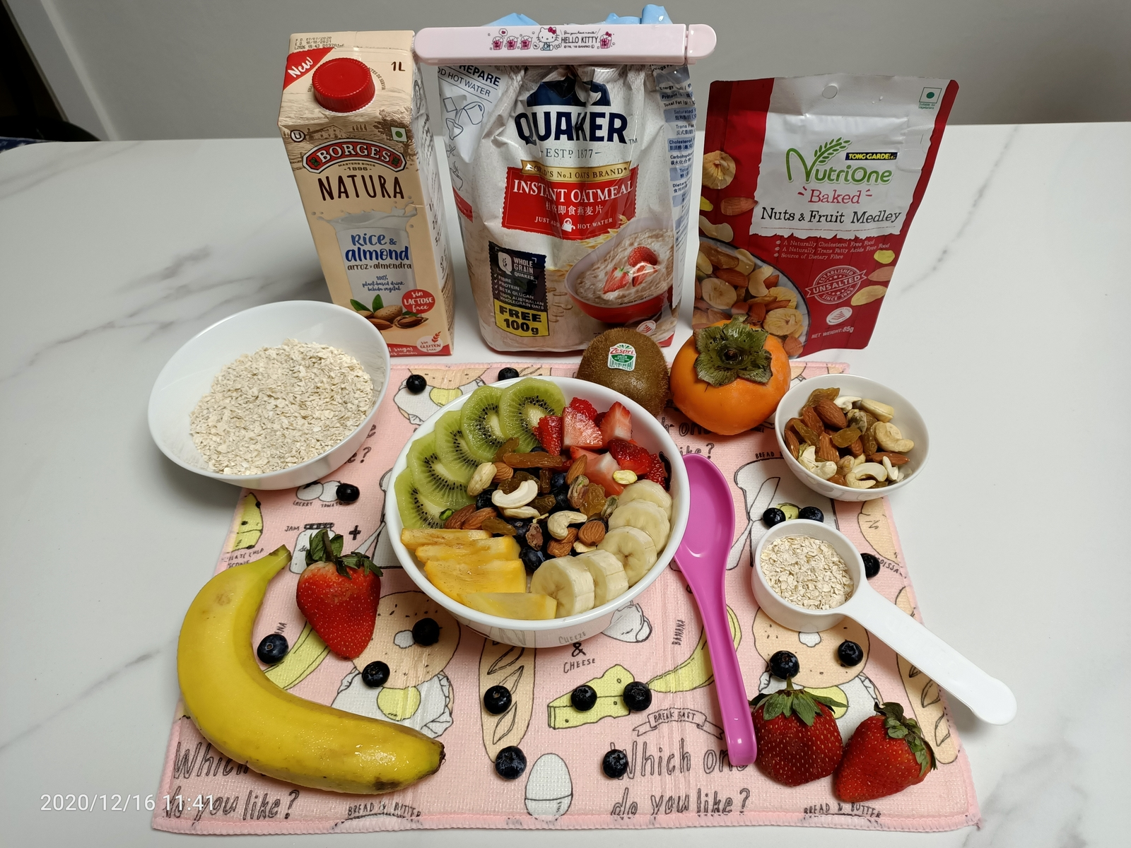Colourful Fruity Oatmeal