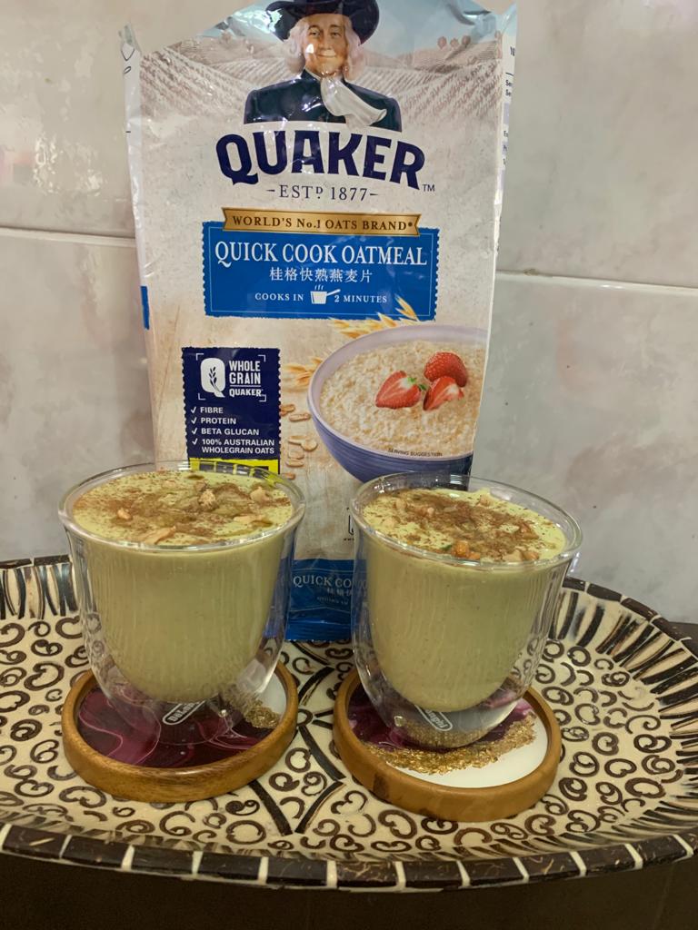 Oats Avocado Protein Shake