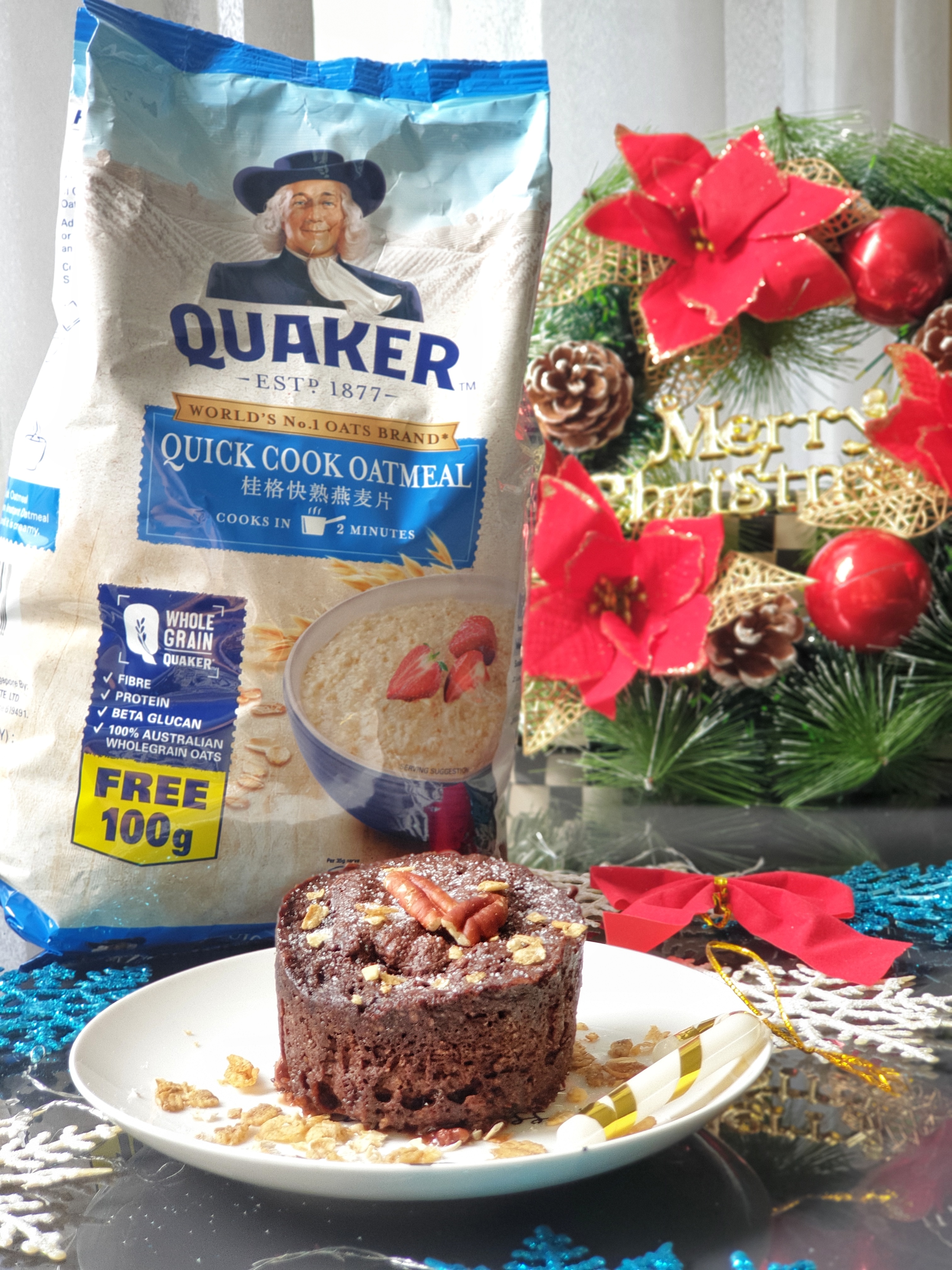 Cocoa Banana Oatmeal Mug Muffin