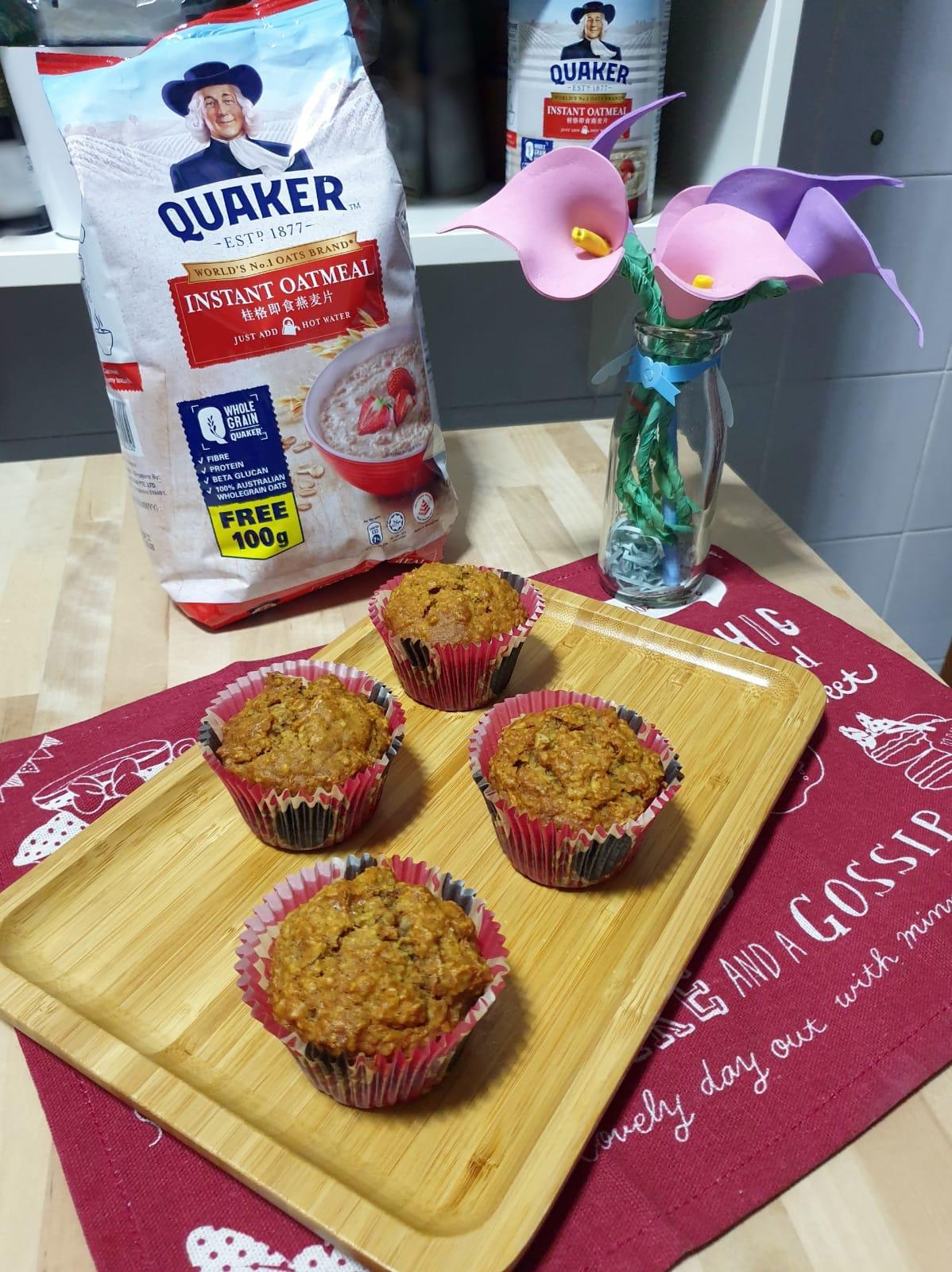 Oat-y Carrot Cupcake