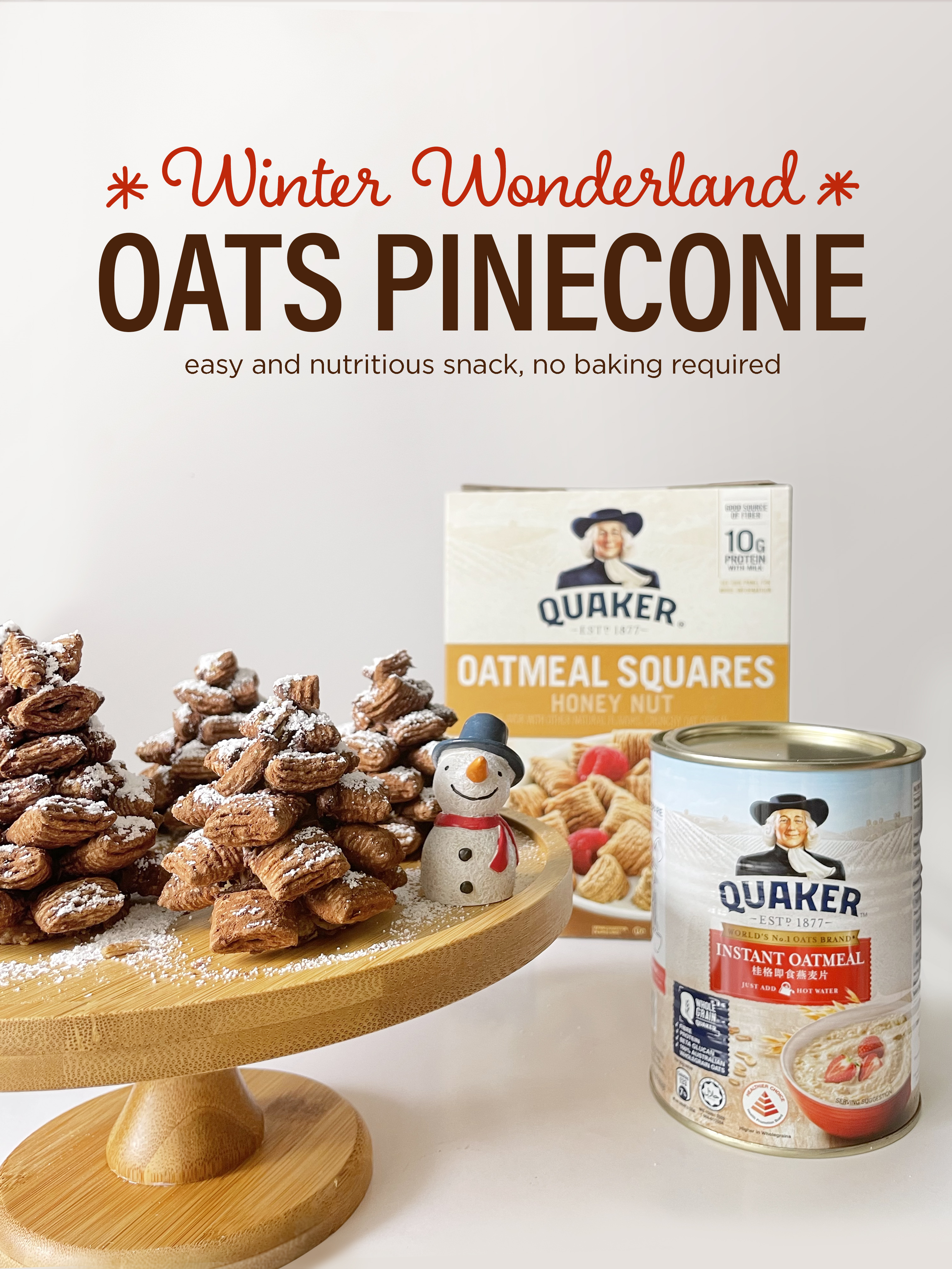Winter Wonderland Oats Pinecone