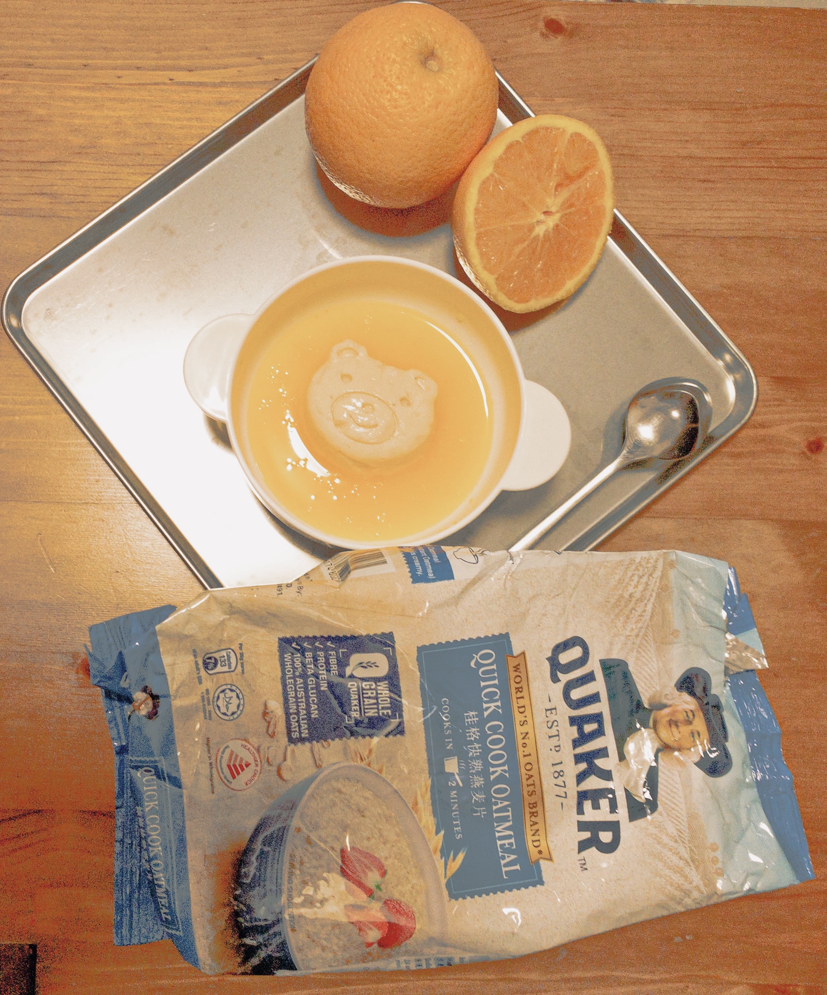Oats Jelly with Orange juice