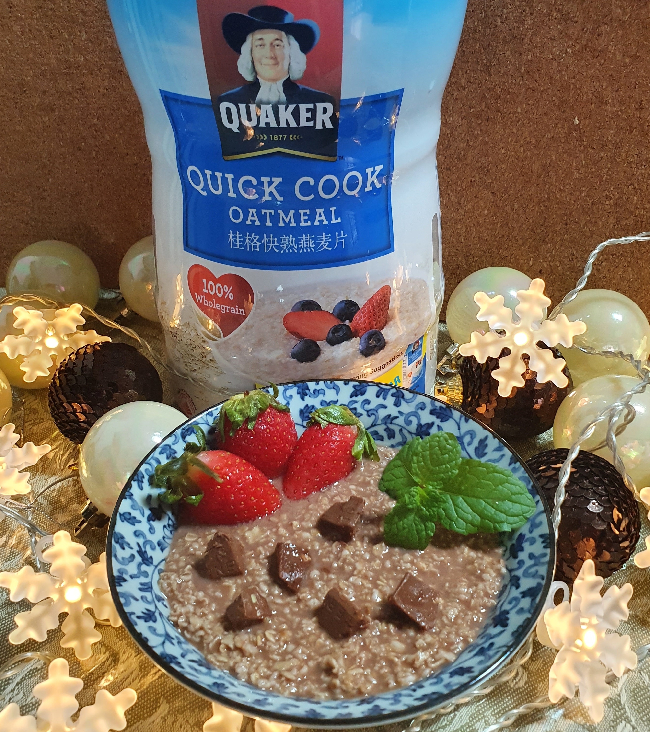 Chocolate Mint Oatmeal