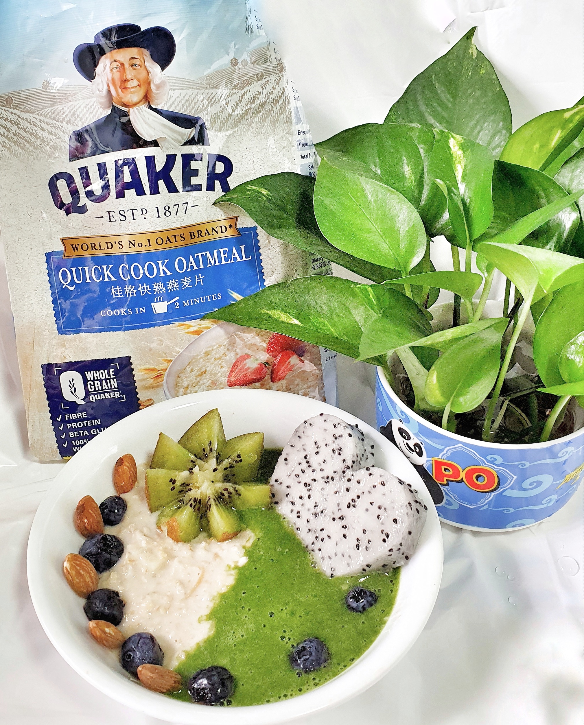 Green oatmeal