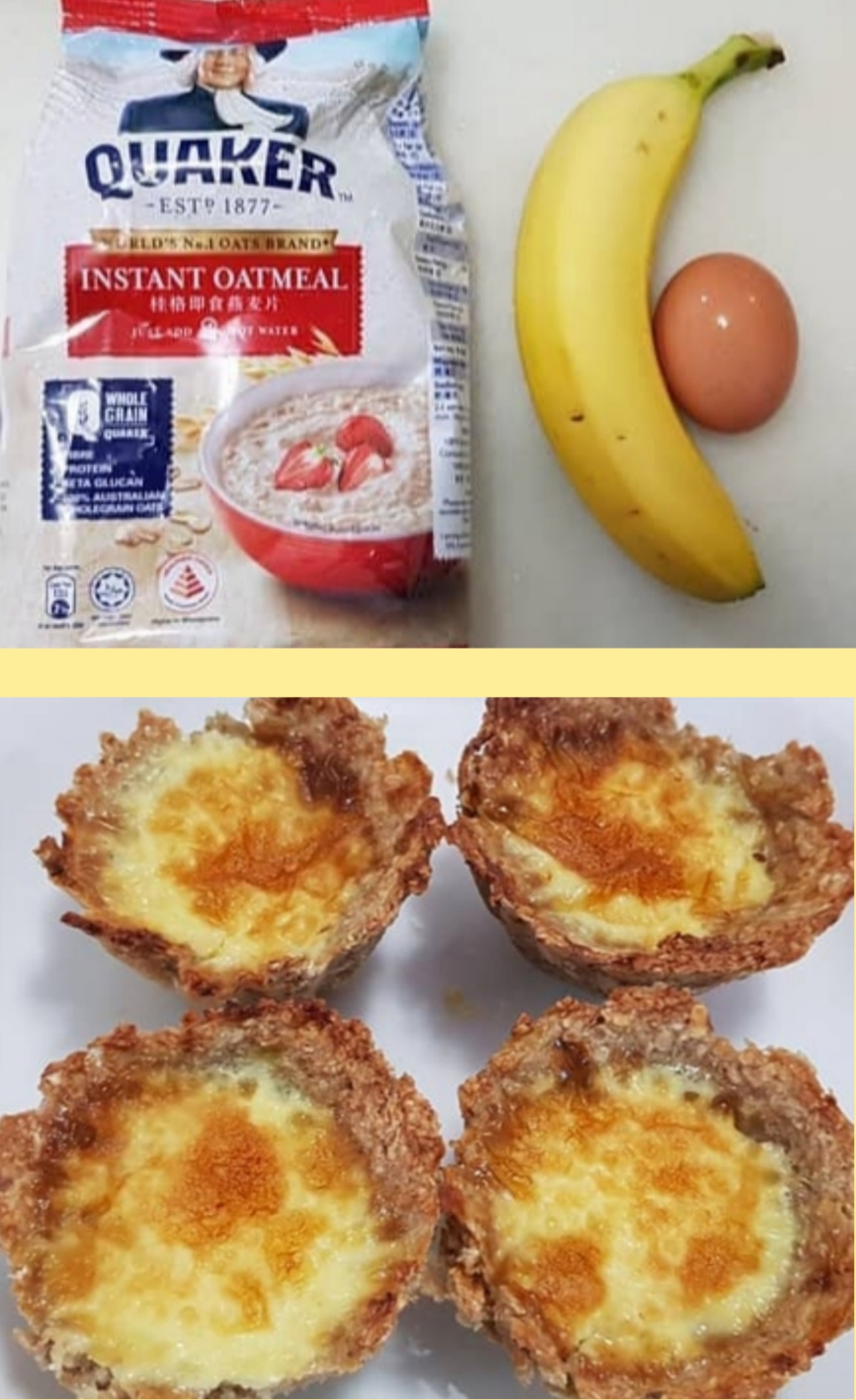 Healthy Oat Egg Tarts