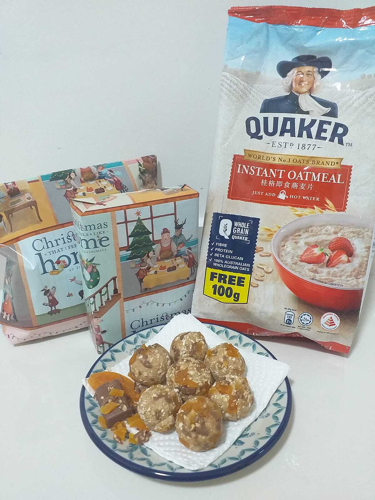 Apricot ChocOATlate Protein Balls