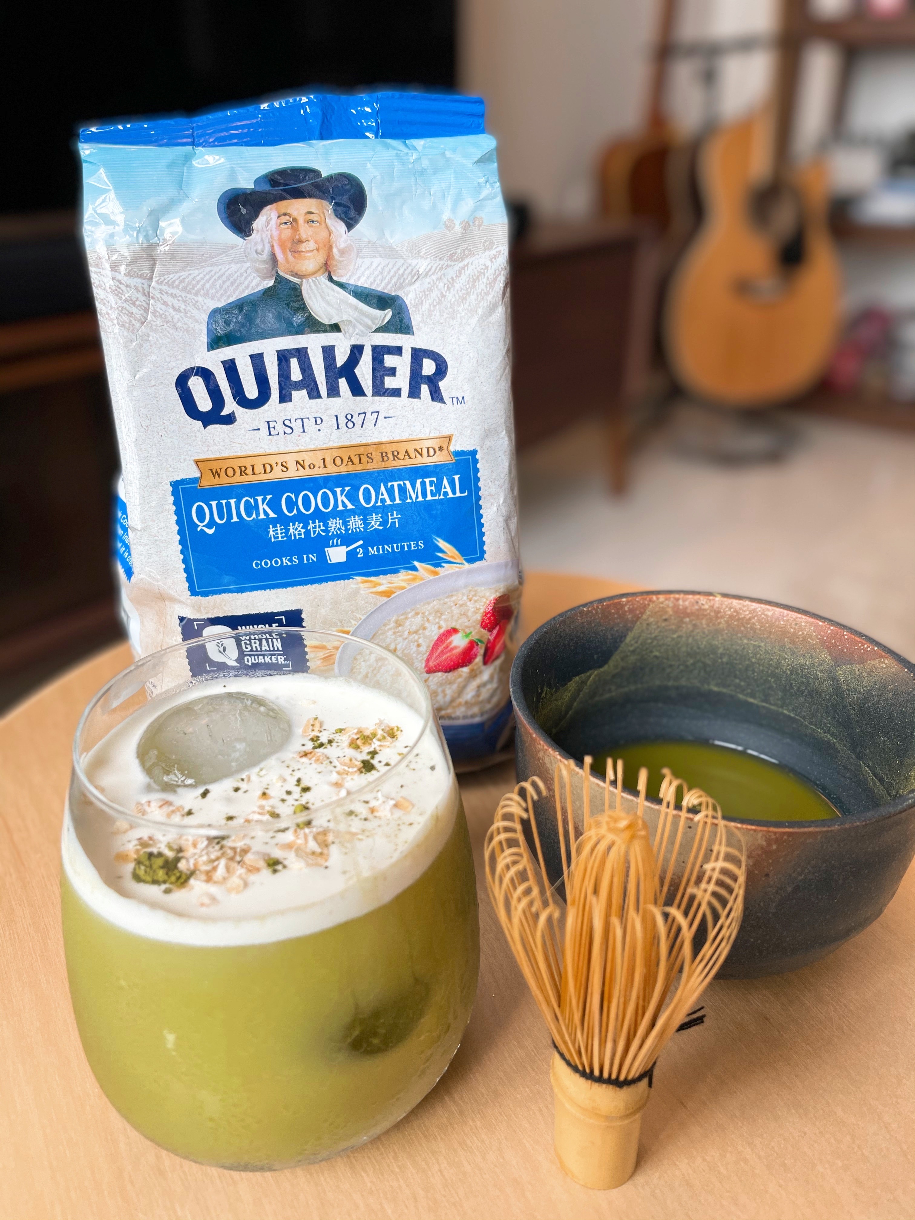 Iced Oat Milk Matcha Latte