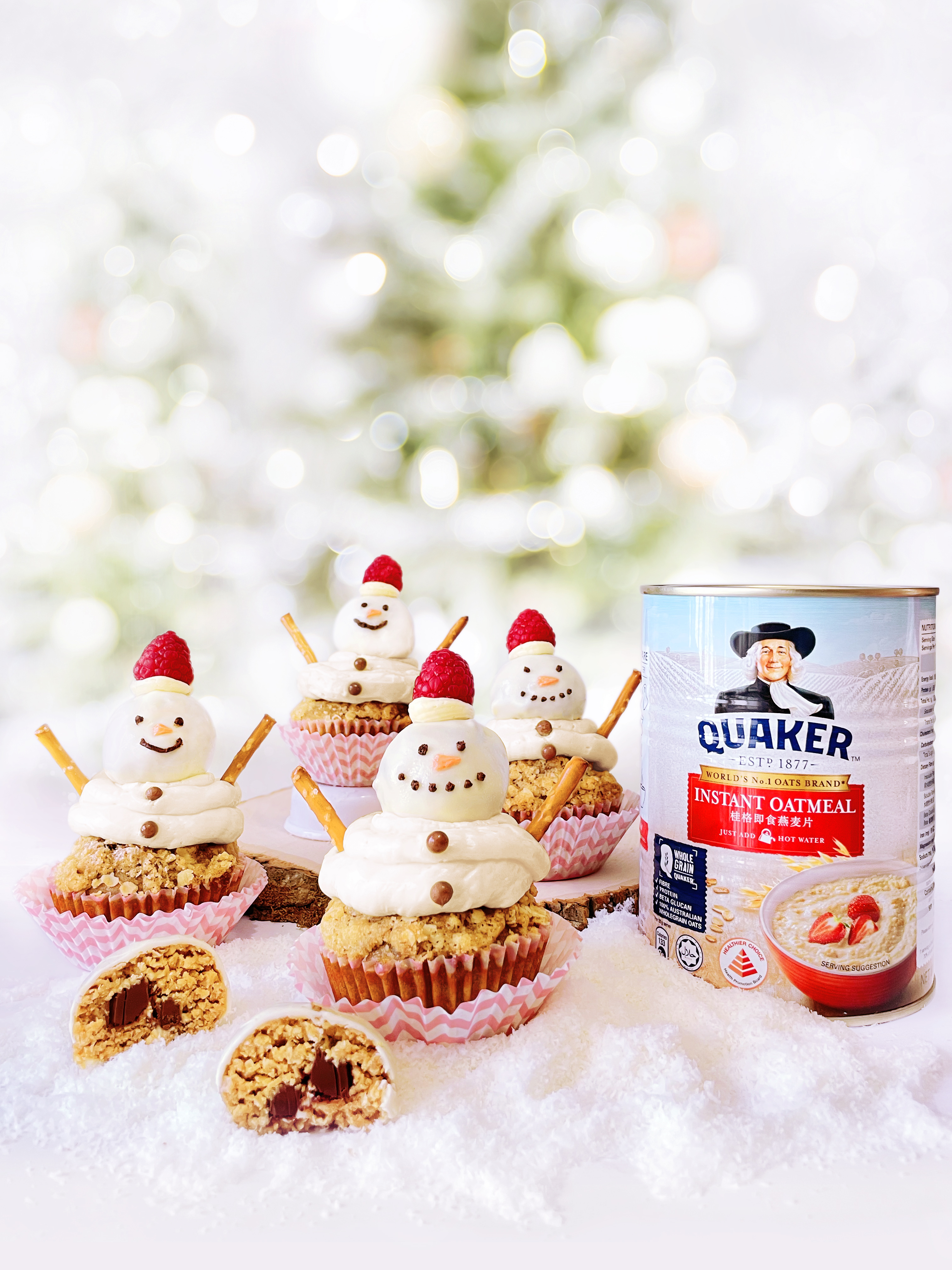 Scrumptious Oats Snowman