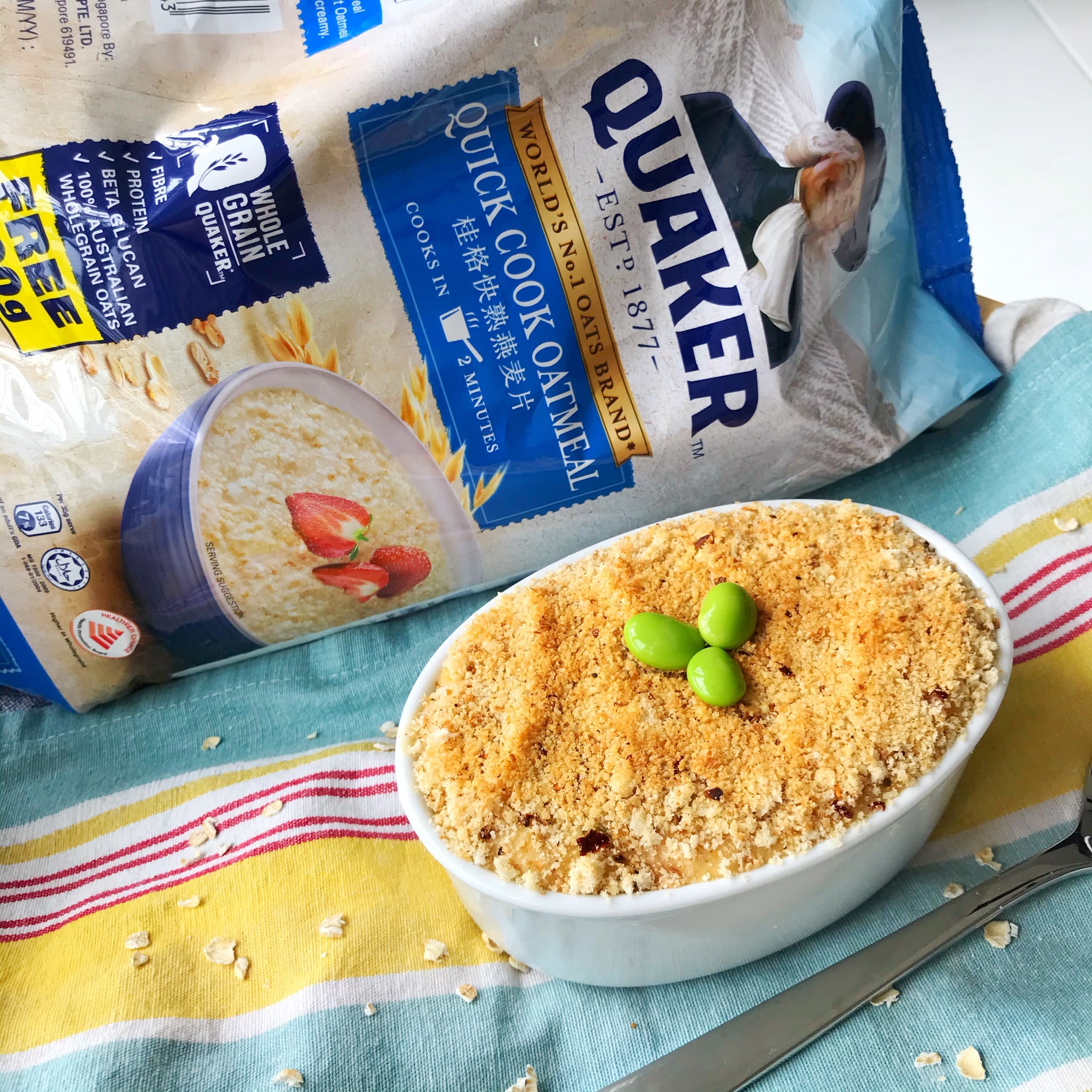 Oats' n Cheese (A healthier riff on Mac n Cheese)