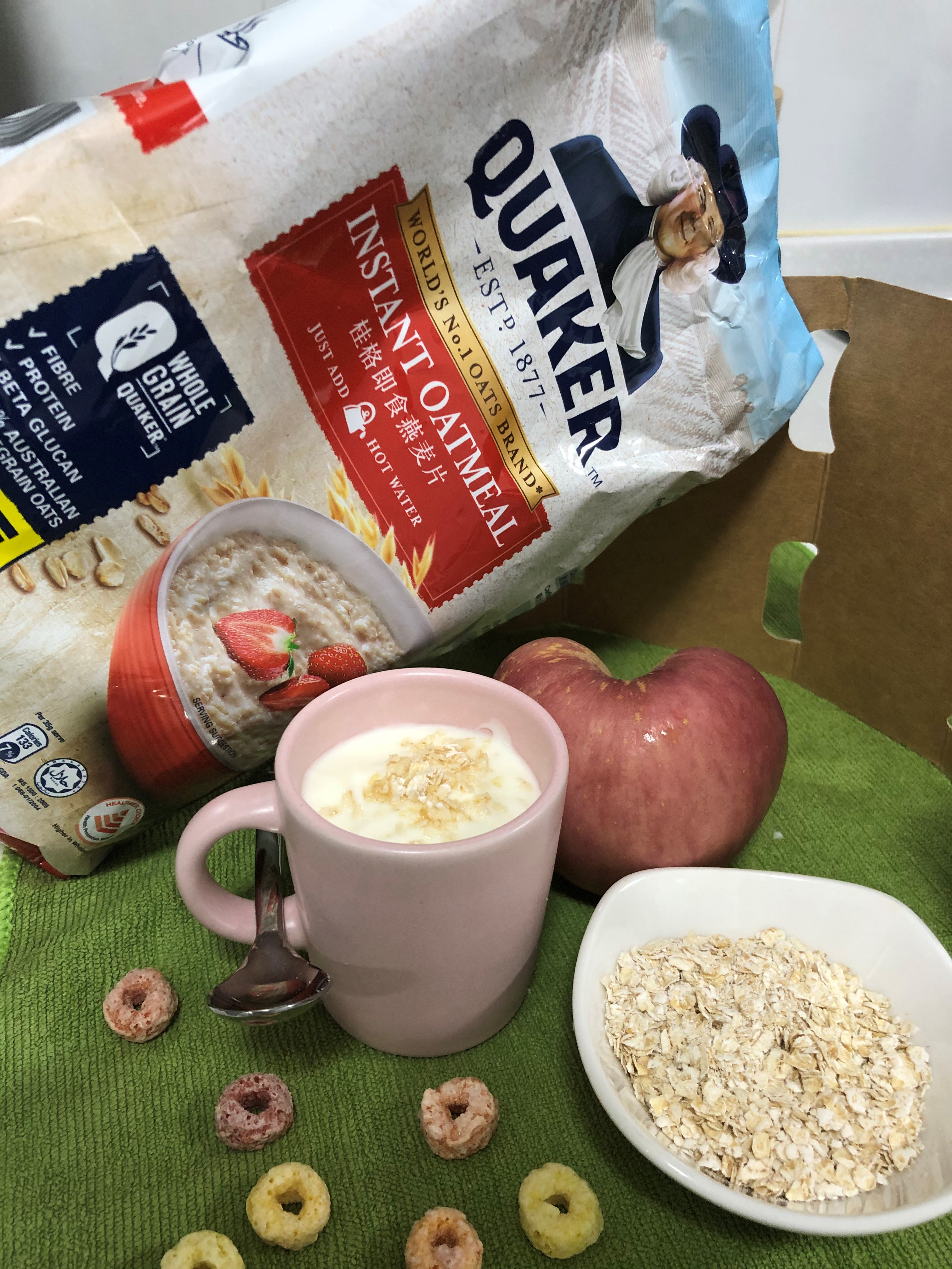 Yoghurt with Oat flakes- Ideal teatime for a busy day or midnight craving