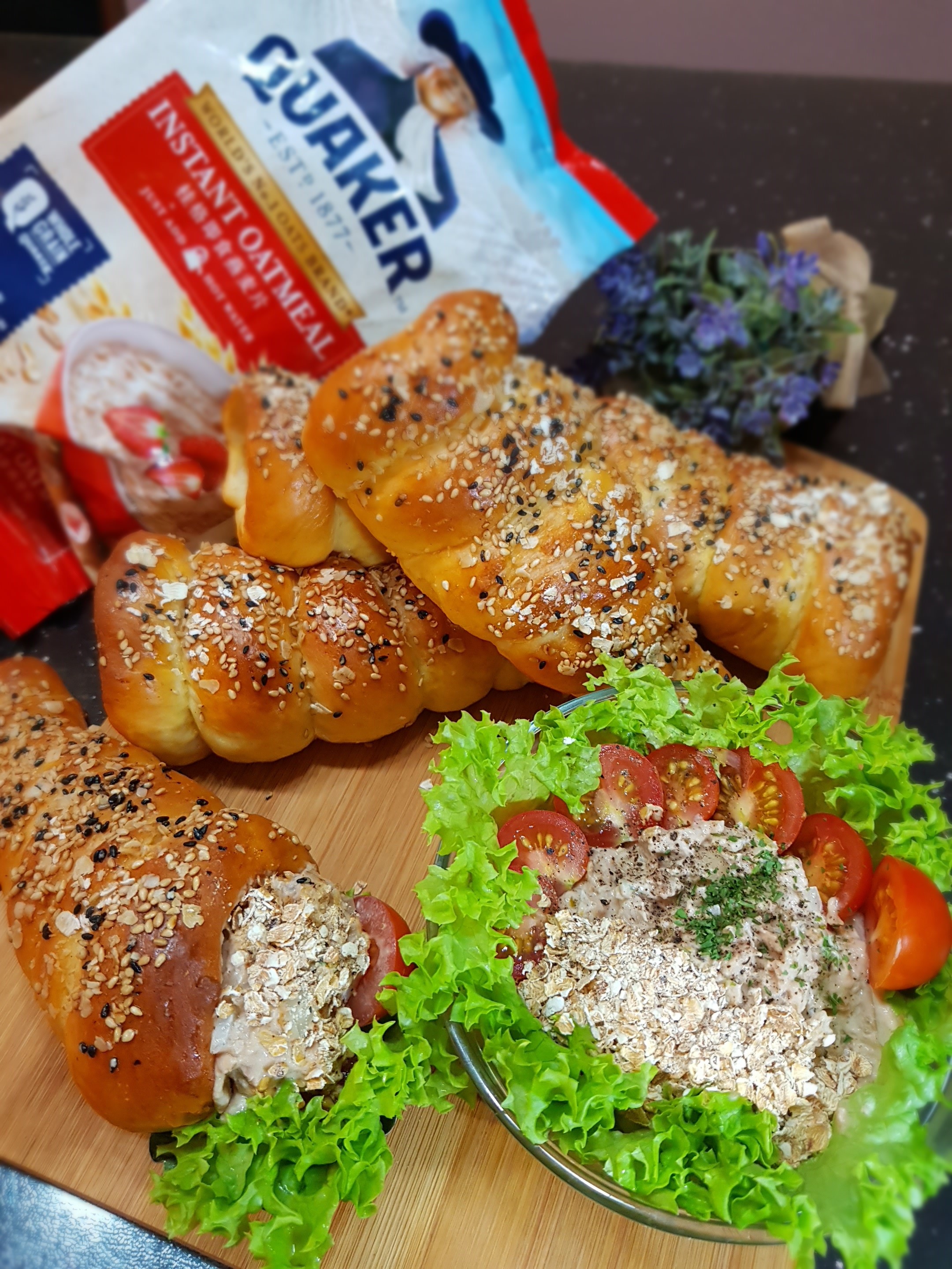 Oatlicious Tuna Mayo in Oatmeal Bread Cone