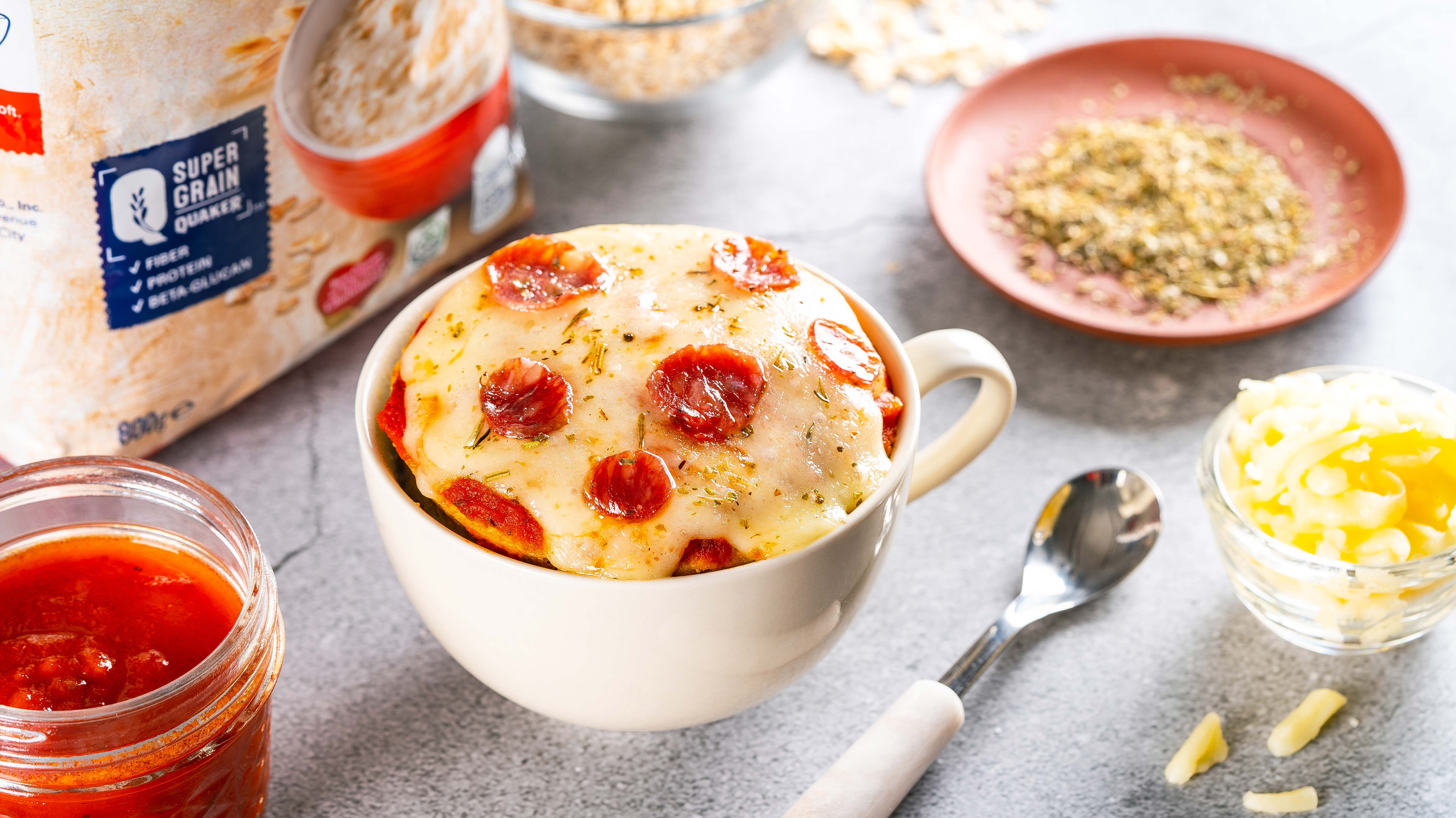 Oats Mug Pizza