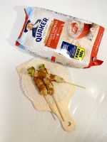Chicken oat satay