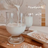 Homemade oat milk