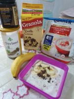 Overnight Oats topped with Banana