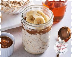 Peanut Butter Banana Oats Jar
