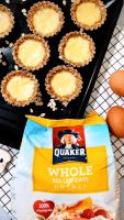 Delicious creamy egg oat tarts