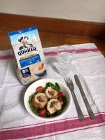 Oats Crusted Chicken Roulade Salad