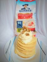 Gluten Free Oatmeal Pancakes with Low Fat Oatmeal Ice Ceam