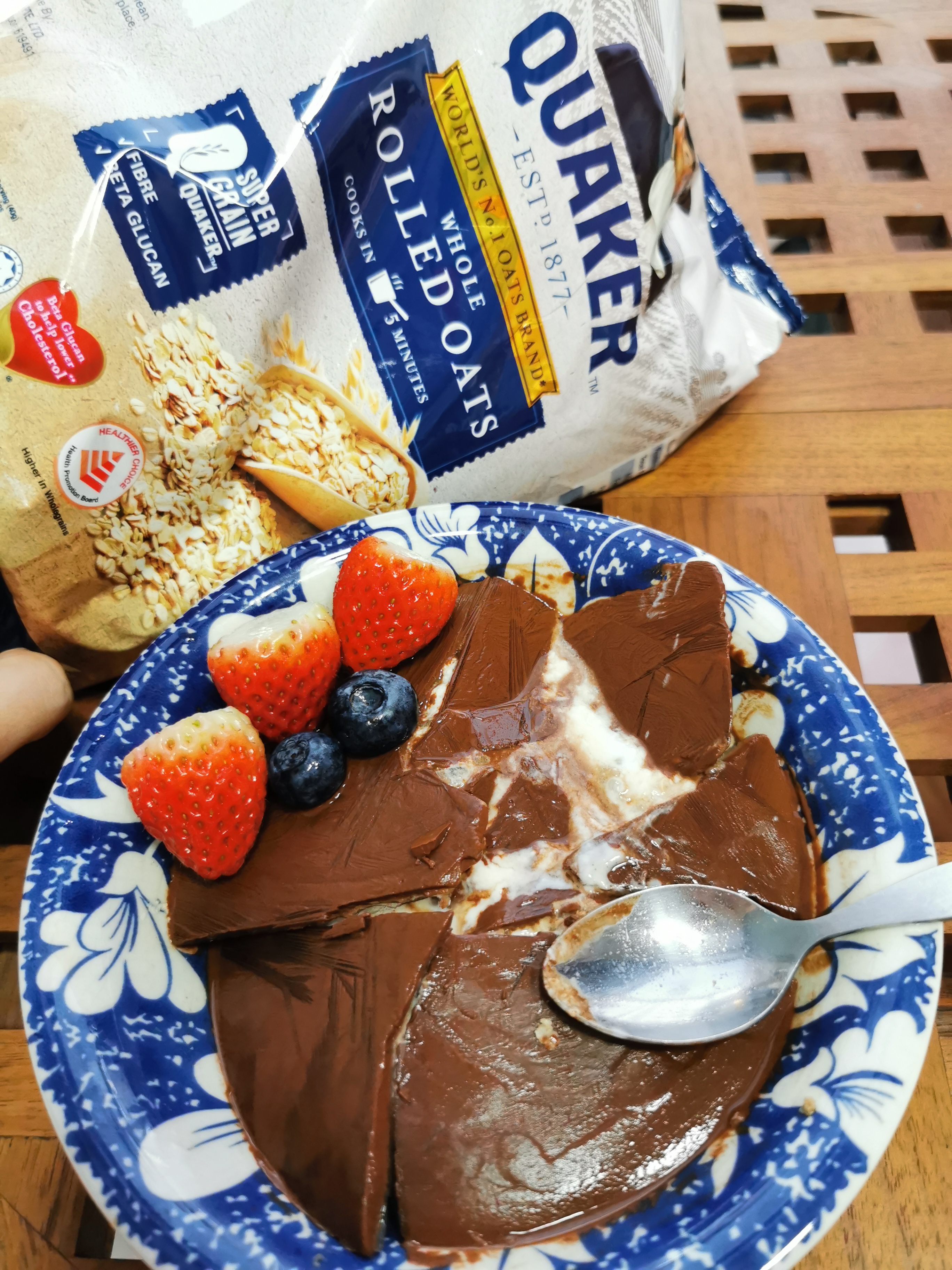 Cracking chocolate overnight oats