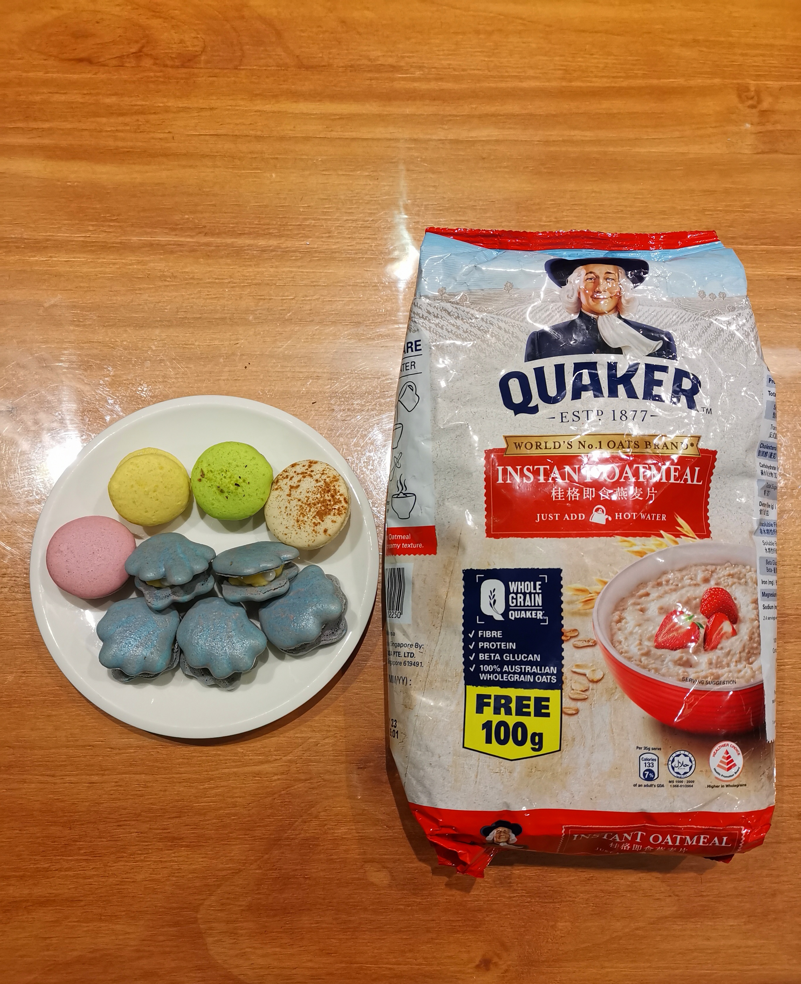 Macarons with Oats Chocolate