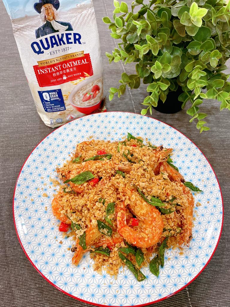 Oatmeal Butter Prawn